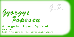 gyorgyi popescu business card